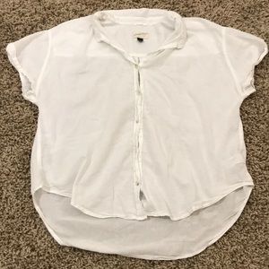 White Button Down Blouse